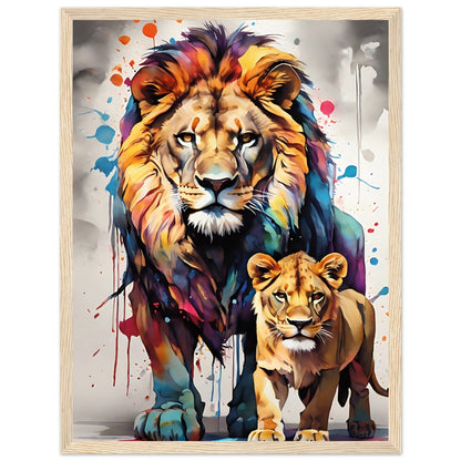 Tableau de Lions - leonardodeganci