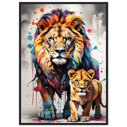 Tableau de Lions - leonardodeganci