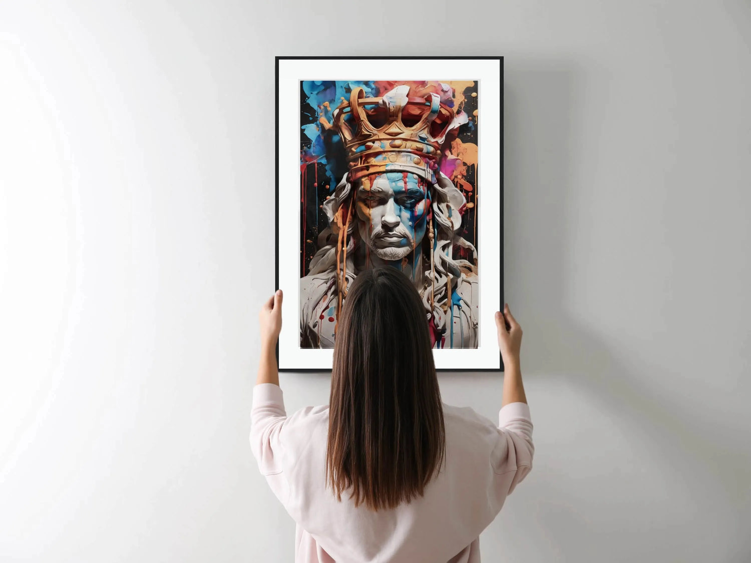 Tableau d'un roi - Affiche Roi Couronné - Léonardo de Ganci