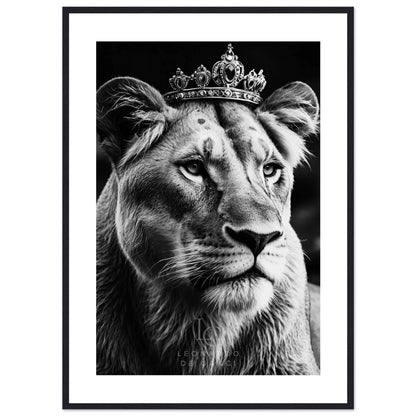 Tableau d'une lionne - Reine de la jungle - Couronne - Léonardo de Ganci