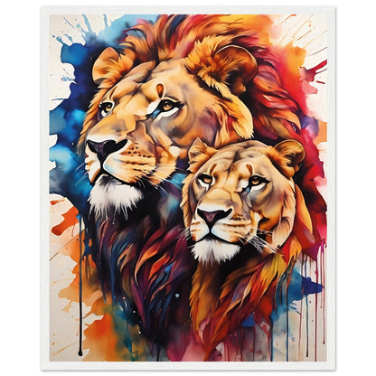 Tableau de Lions - leonardodeganci