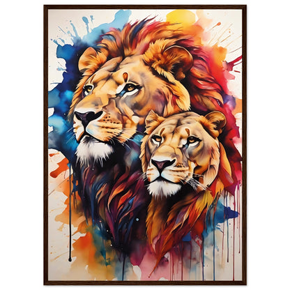 Tableau de Lions - leonardodeganci